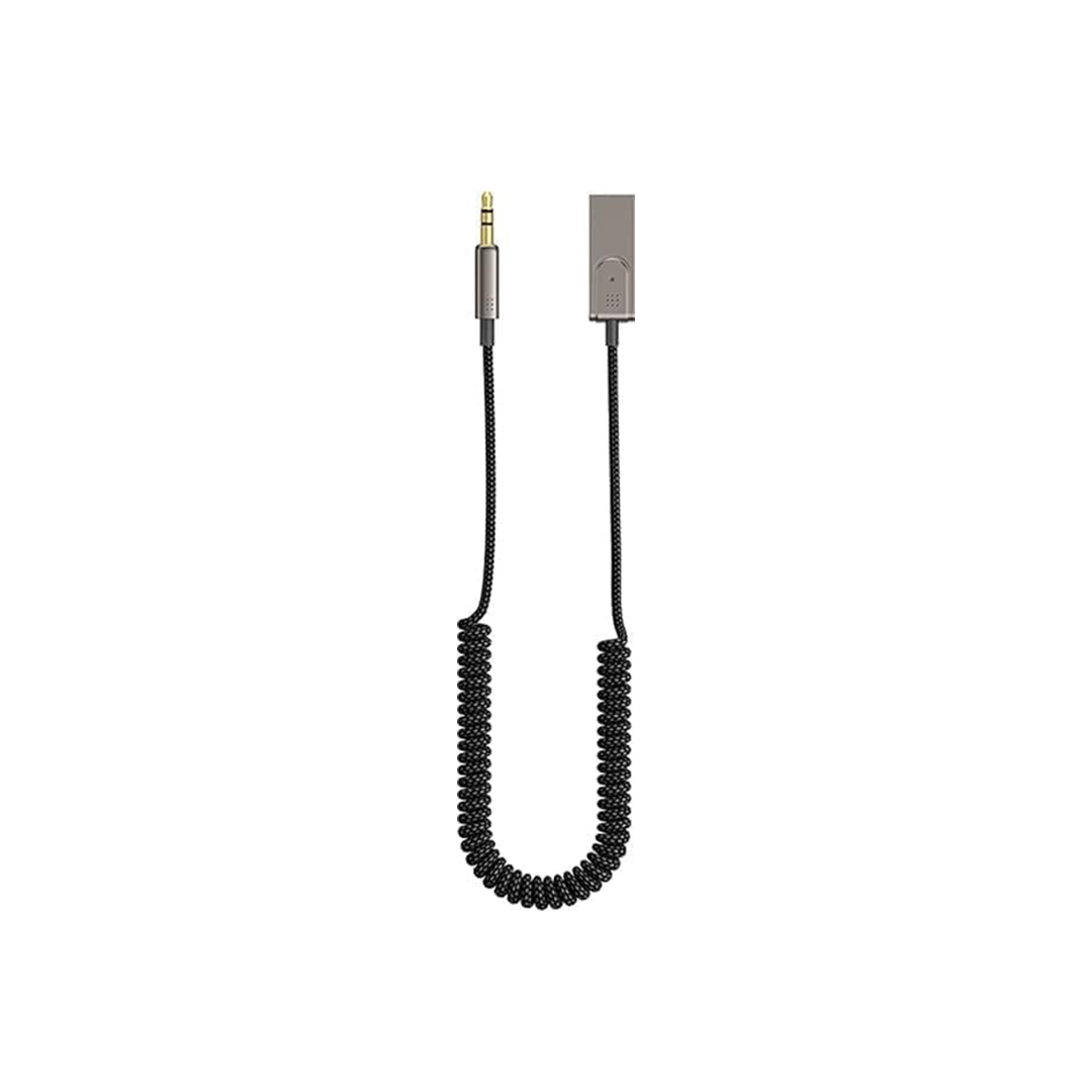 WIWU Car Wireless Audio Cable With Built-In Microphone - Black WIWU Car Wireless Audio Cable With Built-In Microphone - Black